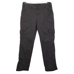 Maurices Gray Convertible Leg Cotton Blend Cargo Pants Size 5-6